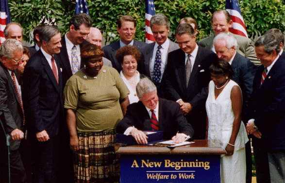 Signs Personal Responsibility and Work Opportunity Reconciliation Act