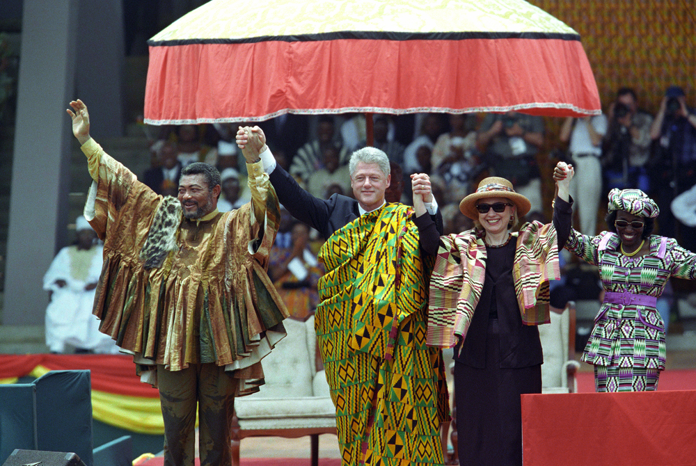 Official visit to Ghana by former US President.