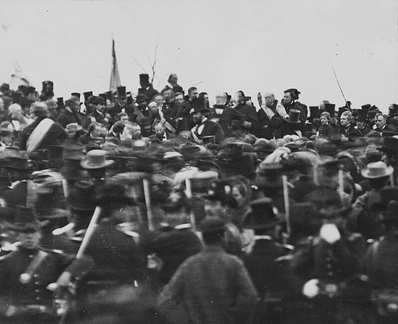 Lincoln's Dedication at Gettysburg Battlefield