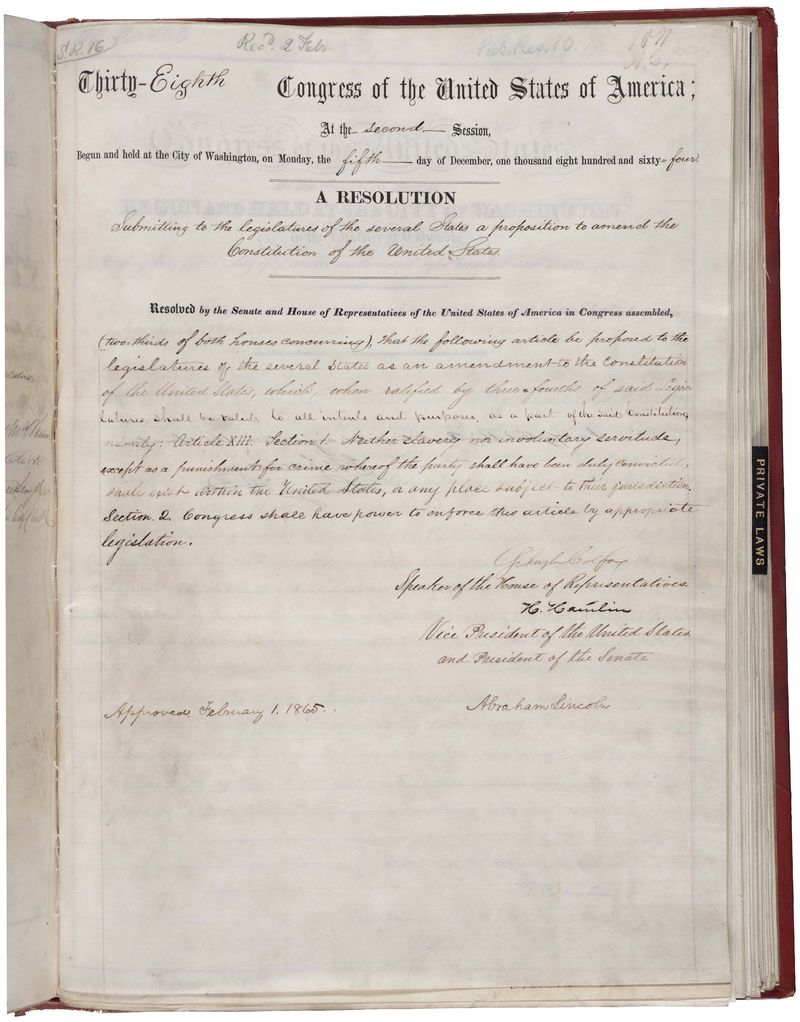 Ratification of the Thirteenth Amendment