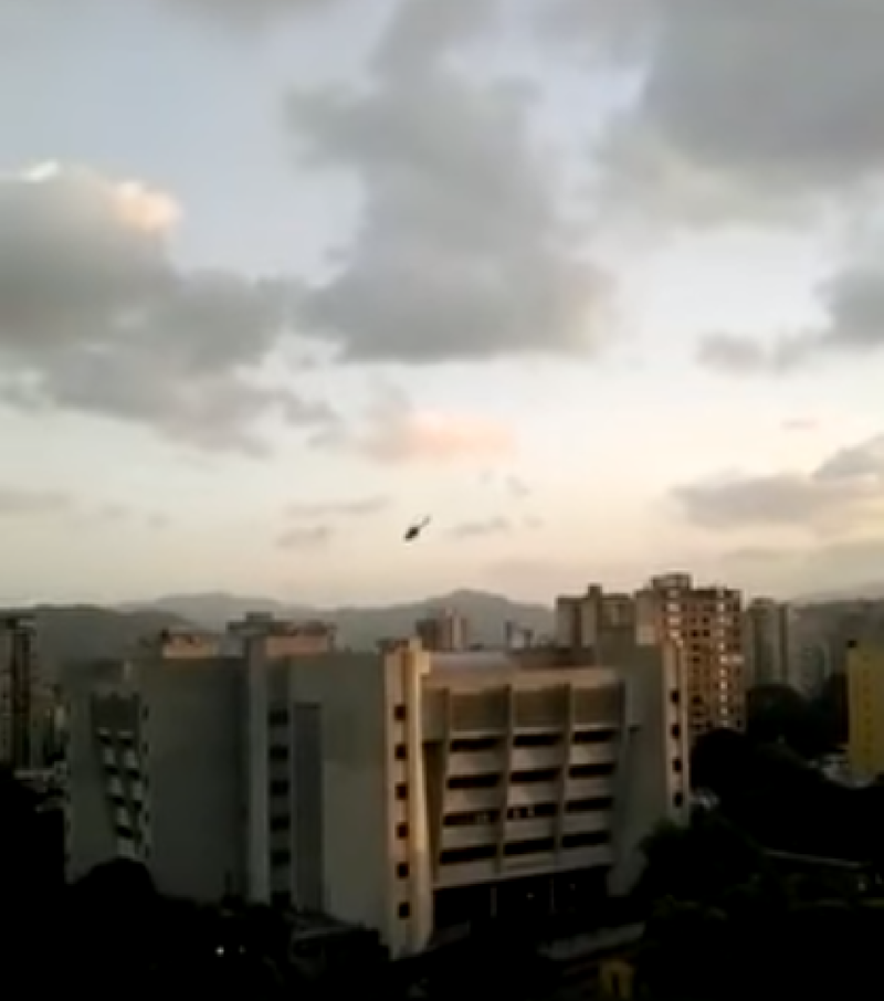 Moment image for Rogue Police Pilot Attacks Supreme Court in Caracas