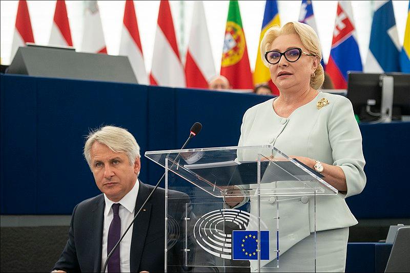 Moment image for Viorica Dăncilă Sworn In as Romania's First Female Prime Minister