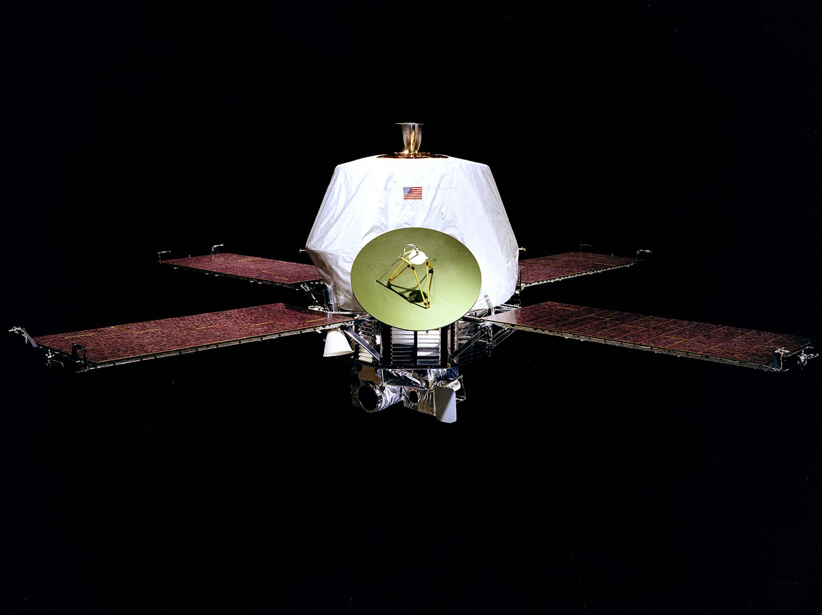 Moment image for First spacecraft to orbit another planet