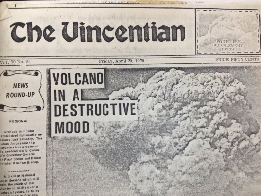 Moment image for La Soufrière volcano eruption displaces 20,000 residents in Saint Vincent, Grenadines, causing economic and health challenges.