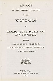 Moment image for Creation of Dominion of Canada through British North America Act shapes Canadian Confederation.