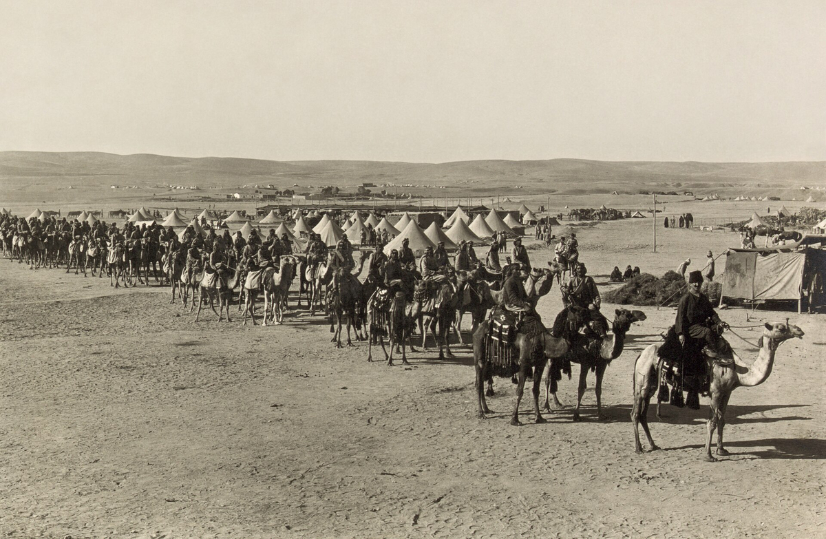 Moment image for German troops reach strategic Suez Canal during World War II, spreading fear and uncertainty.