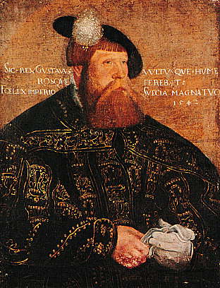 Moment image for Gustav Vasa's ascension to Swedish monarchy.