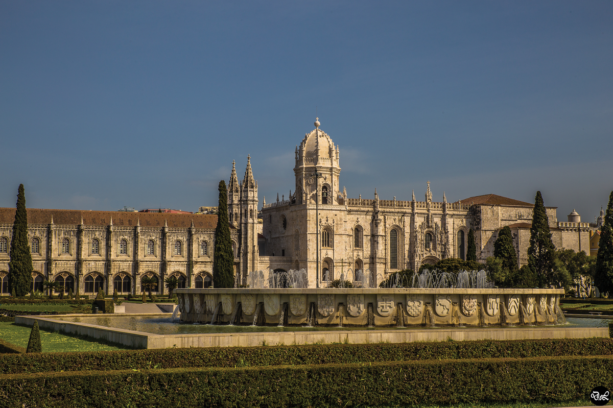 Moment image for Jerónimos Monastery in Lisbon finally finished after years of construction.
