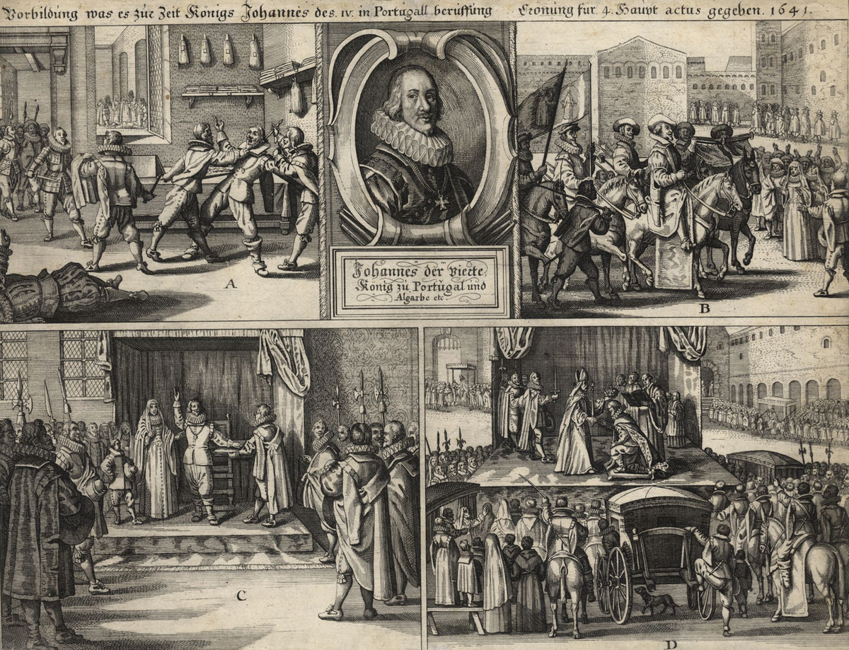 Moment image for Establishment of the Kingdom of Portugal and the Algarves after the Portuguese Restoration War.