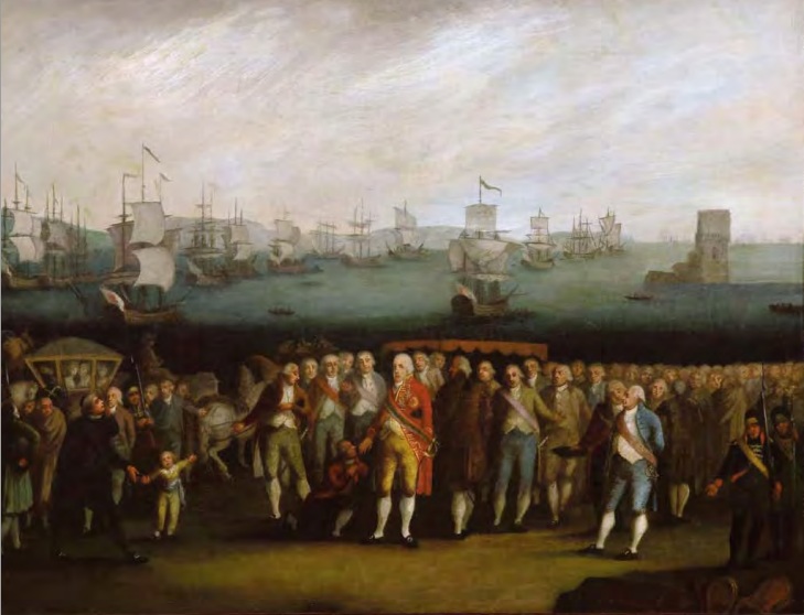 Moment image for King John VI's return from Brazil to Portugal signifies a pivotal moment in history.