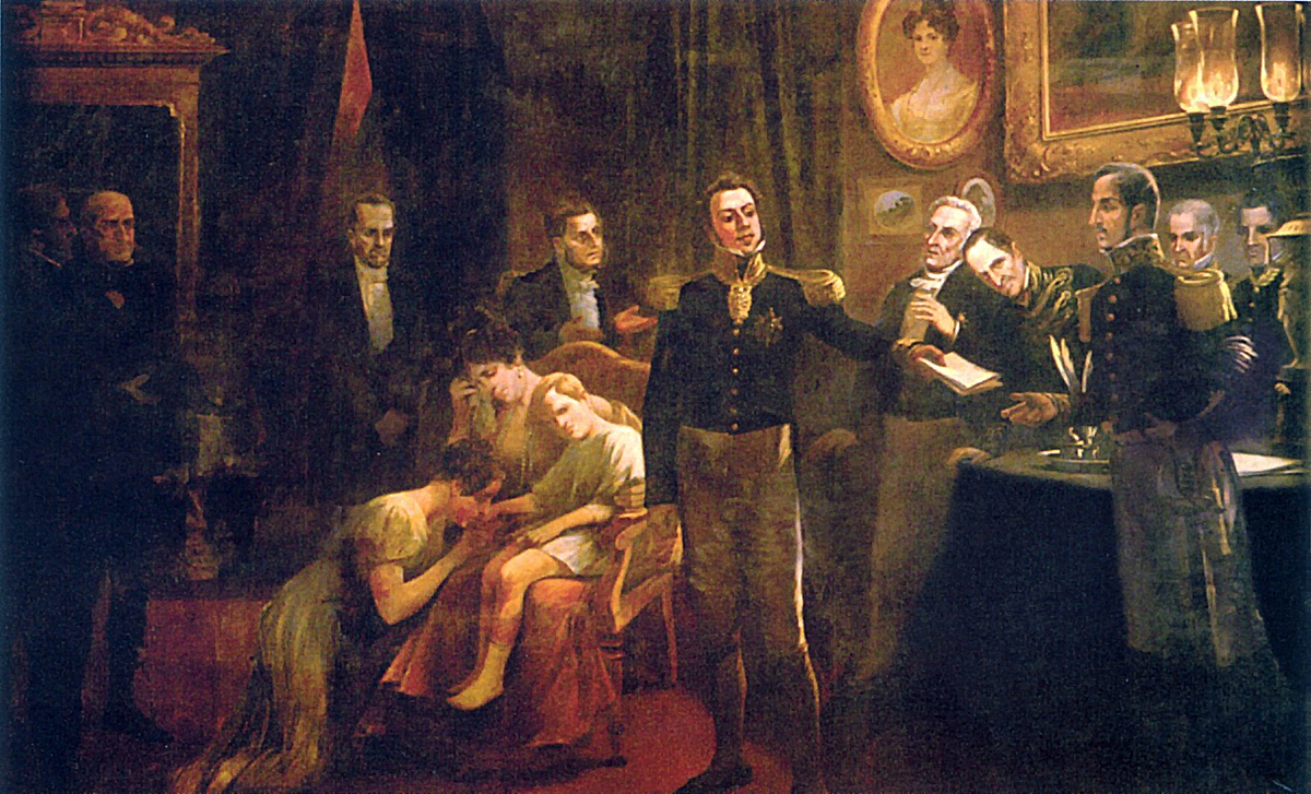 Moment image for Dom Pedro IV abdicates in favor of daughter