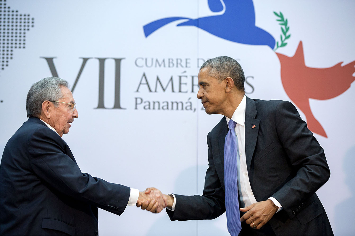Moment image for U.S. President announces plans for normalization of relations