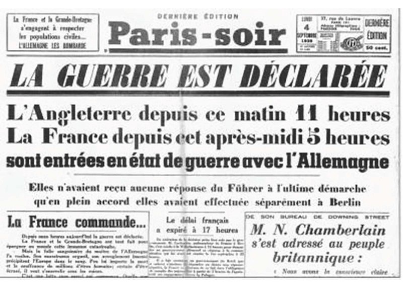 Moment image for Britain and France declare war on Germany