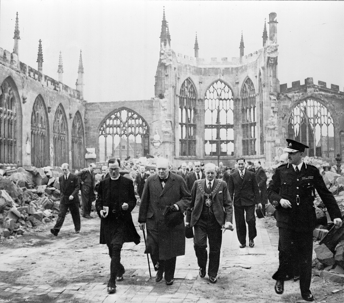 Moment image for Heavy night raid on Coventry