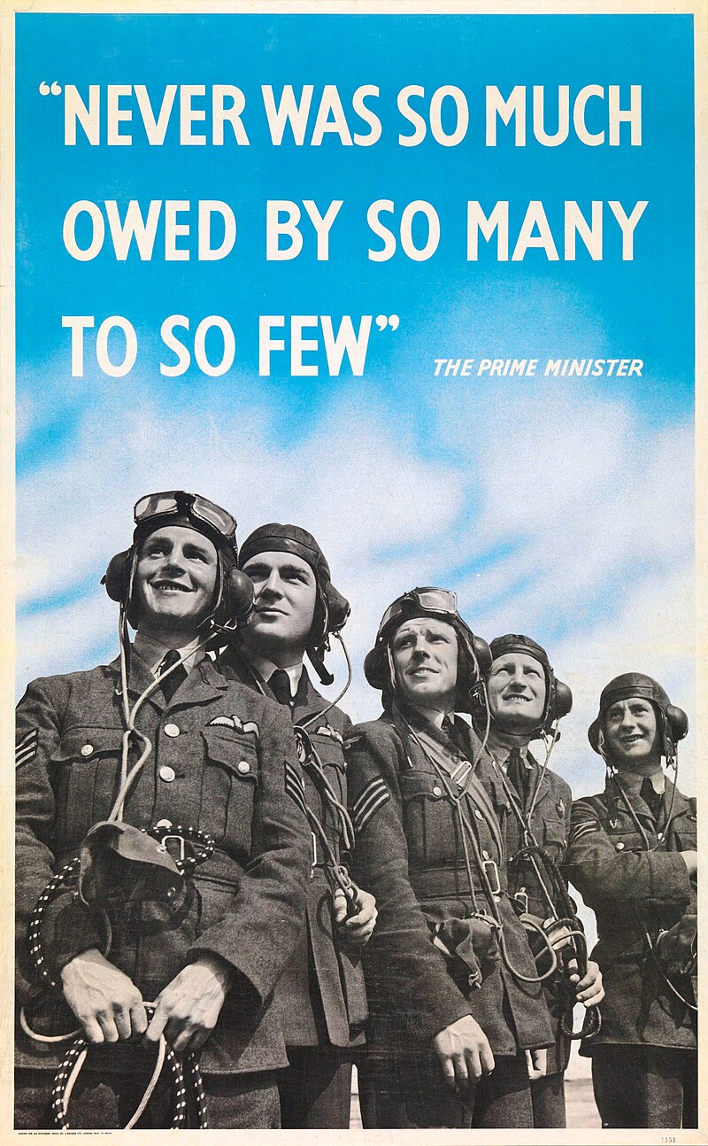 Moment image for Churchill's 'Never was so much owed' speech