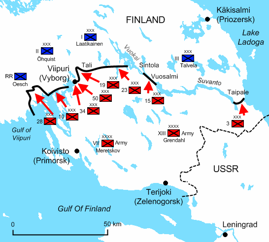 Moment image for Soviet Attacks on Viipuri Begin