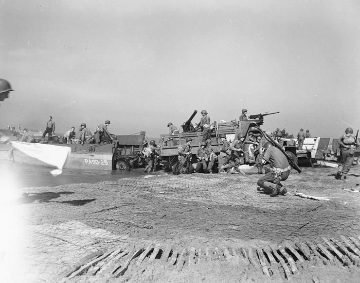 Moment image for Salerno Beachhead Under Threat from German Attacks
