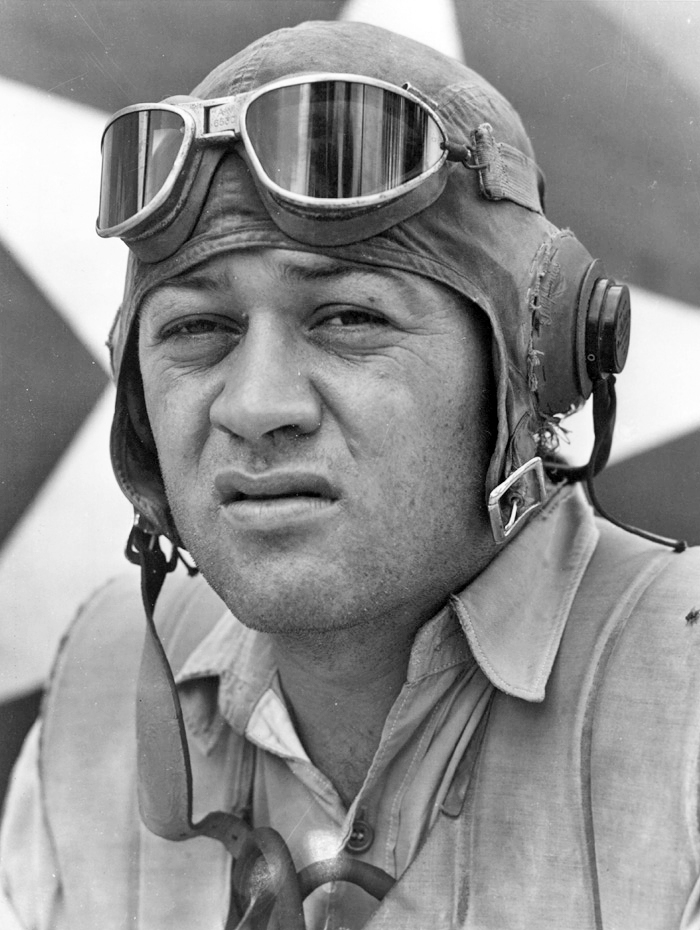 Moment image for Major Gregory Pappy Boyington shot down