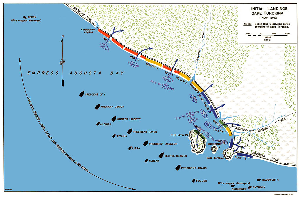 Moment image for Allies land on Bougainville