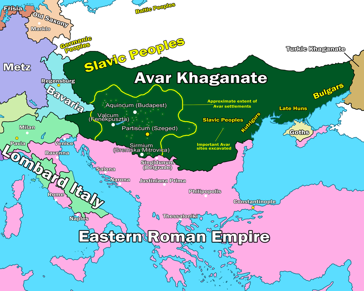 Moment image for Avars establish dominance in Carpathian Basin through defeat of Gepids.