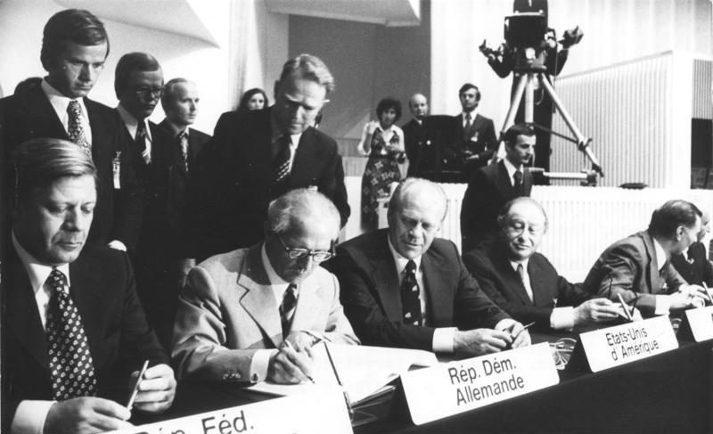 Moment image for Hungary joins the Helsinki Final Act as part of the Conference on Security and Cooperation in Europe