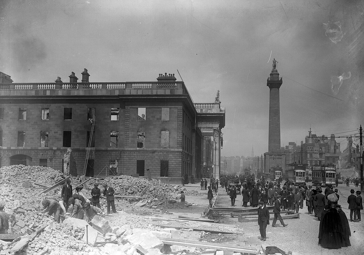 Moment image for Easter Rising in Dublin: Rebellion against British rule in Ireland.