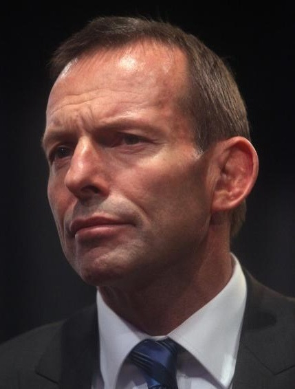Moment image for Tony Abbott becomes 28th Prime Minister after defeating Kevin Rudd in 2013 Election.