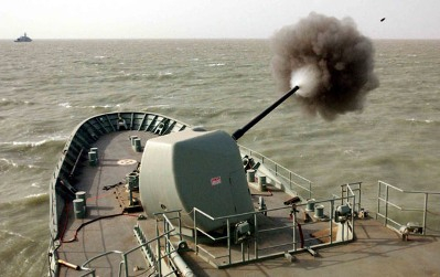 Moment image for Military Deployment to Oust Saddam Hussein in Iraq War Over Treaty Violations.