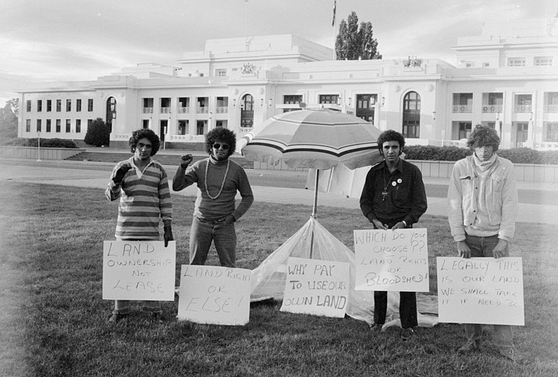 Moment image for Protest Tent Embassy Against Mining on Reserves.
