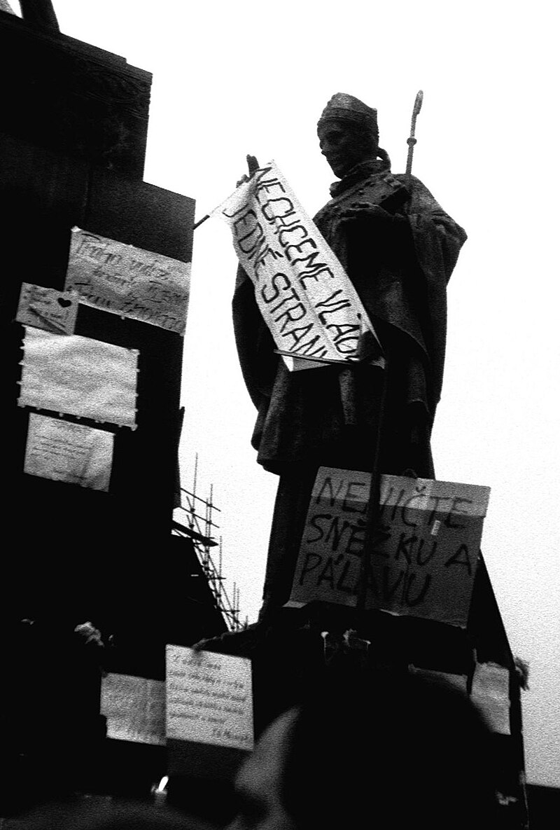 Moment image for Velvet Revolution topples Communist rule