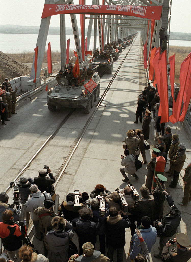 Moment image for The Geneva Accords: Soviet troop withdrawal from Afghanistan after agreement.