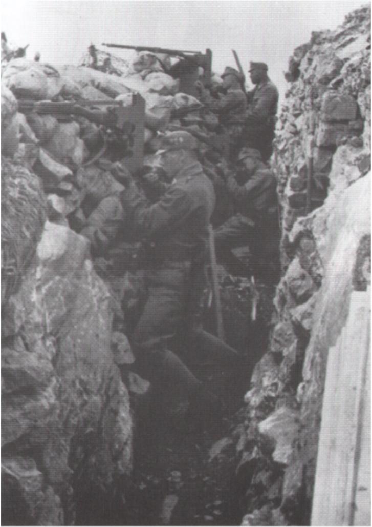 Moment image for First Battle of the Izonso: Italian forces clash with Austro-Hungarian defenders in WWI.
