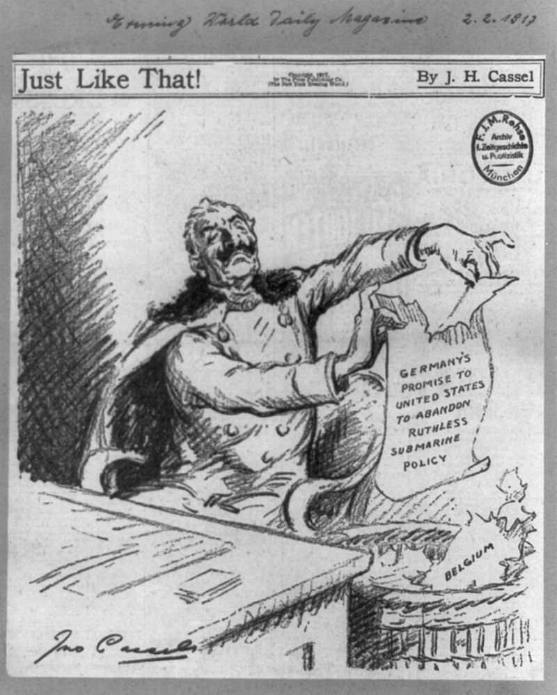 Moment image for German U-boat attacks disrupt shipping, weaken economies, and spark diplomatic tensions during World War I.