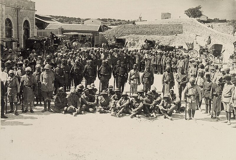 Moment image for First Battle of Gaza: British and Anzac forces face tough Ottoman defenses in failed offensive.