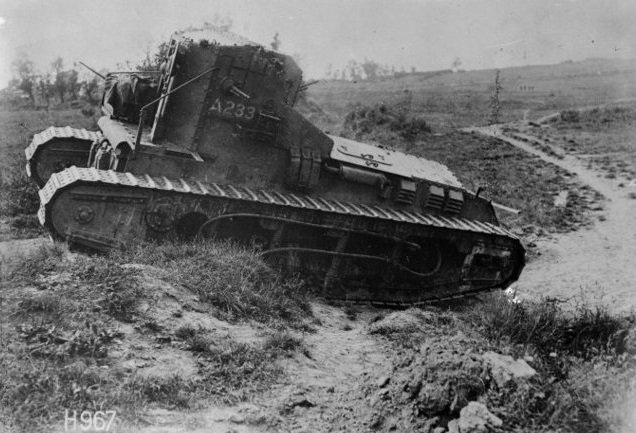 Moment image for Second Battle of Bapaume: Allied offensive ends trench warfare, pushes back German forces.