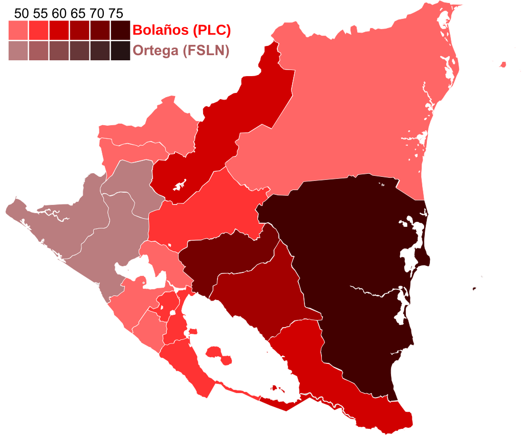 Moment image for 2001 Elections Result in PLC Victory Over FSLN with Alemán's Vice President Enrique