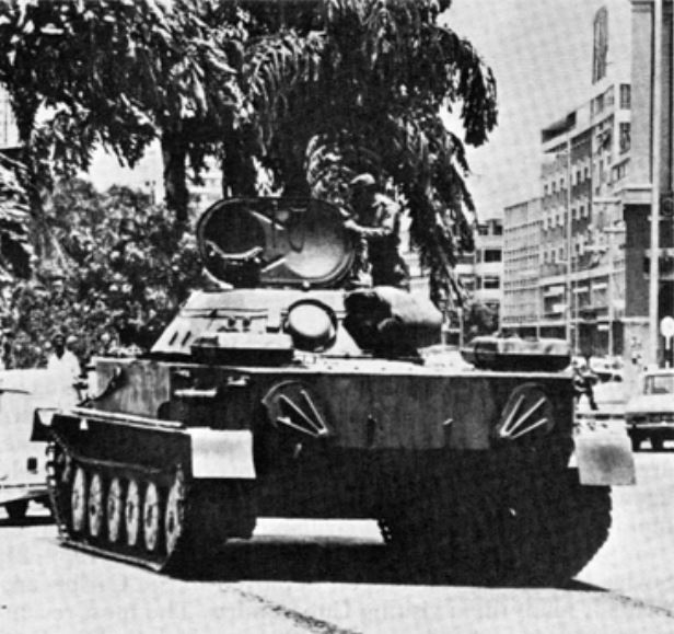 Moment image for Civil war erupts in Angola among factions MPLA, UNITA, and FNLA.