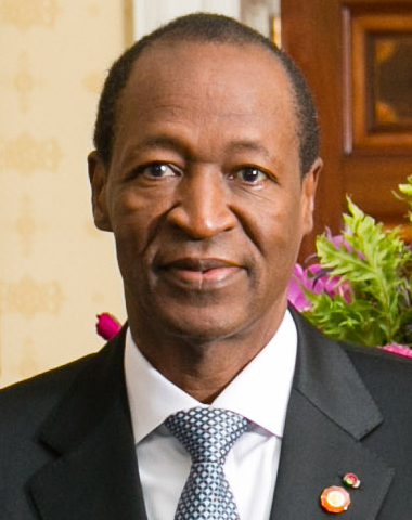 Moment image for President Compaore mediates talks to resolve Mali crisis.