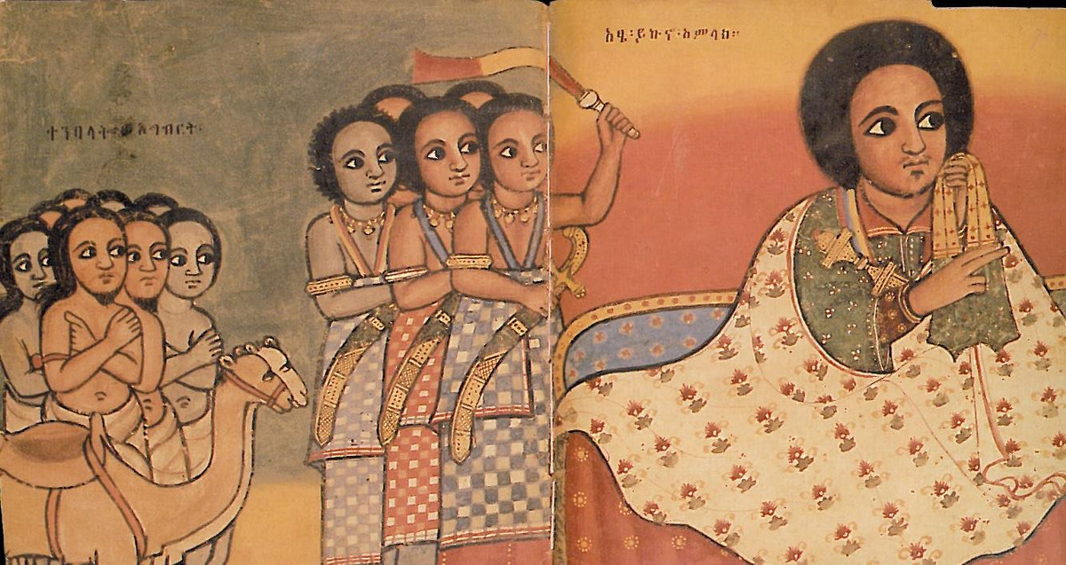 Moment image for Reign shift from Zagwe to Solomonic dynasty under Yekuno Amlak signifies a historical transition.