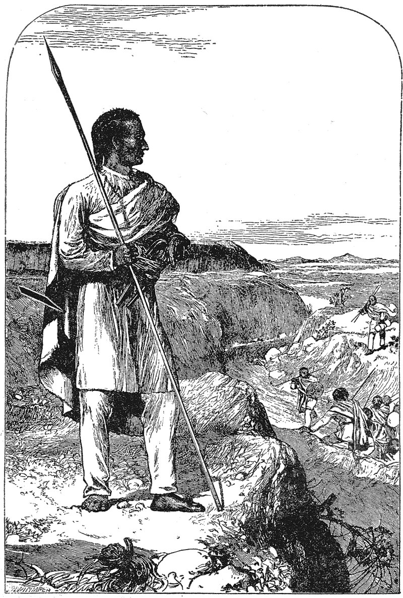Moment image for Emperor Tewodros II ascends to the throne following his coronation ceremony.