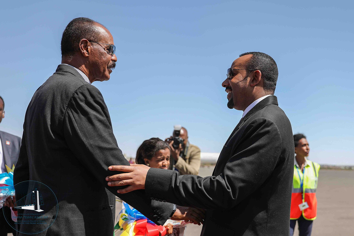 Moment image for Long-standing conflict resolved: Ethiopia and Eritrea war ends after peace agreement signed.