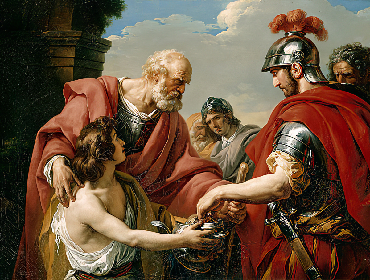Moment image for Byzantine General Belisarius recaptures Carthage from the Vandals in an important military victory.