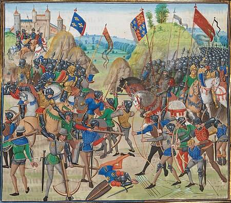 Moment image for John the Blind's Death at Battle of Crécy, Hundred Years' War