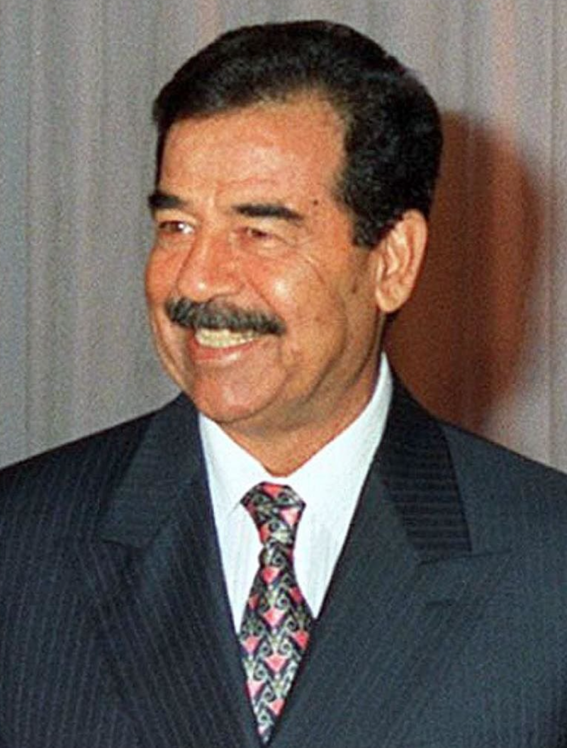 Moment image for Saddam Hussein's Presidency following Ahmed Hassan al-Bakr's resignation changes Iraq's leadership.