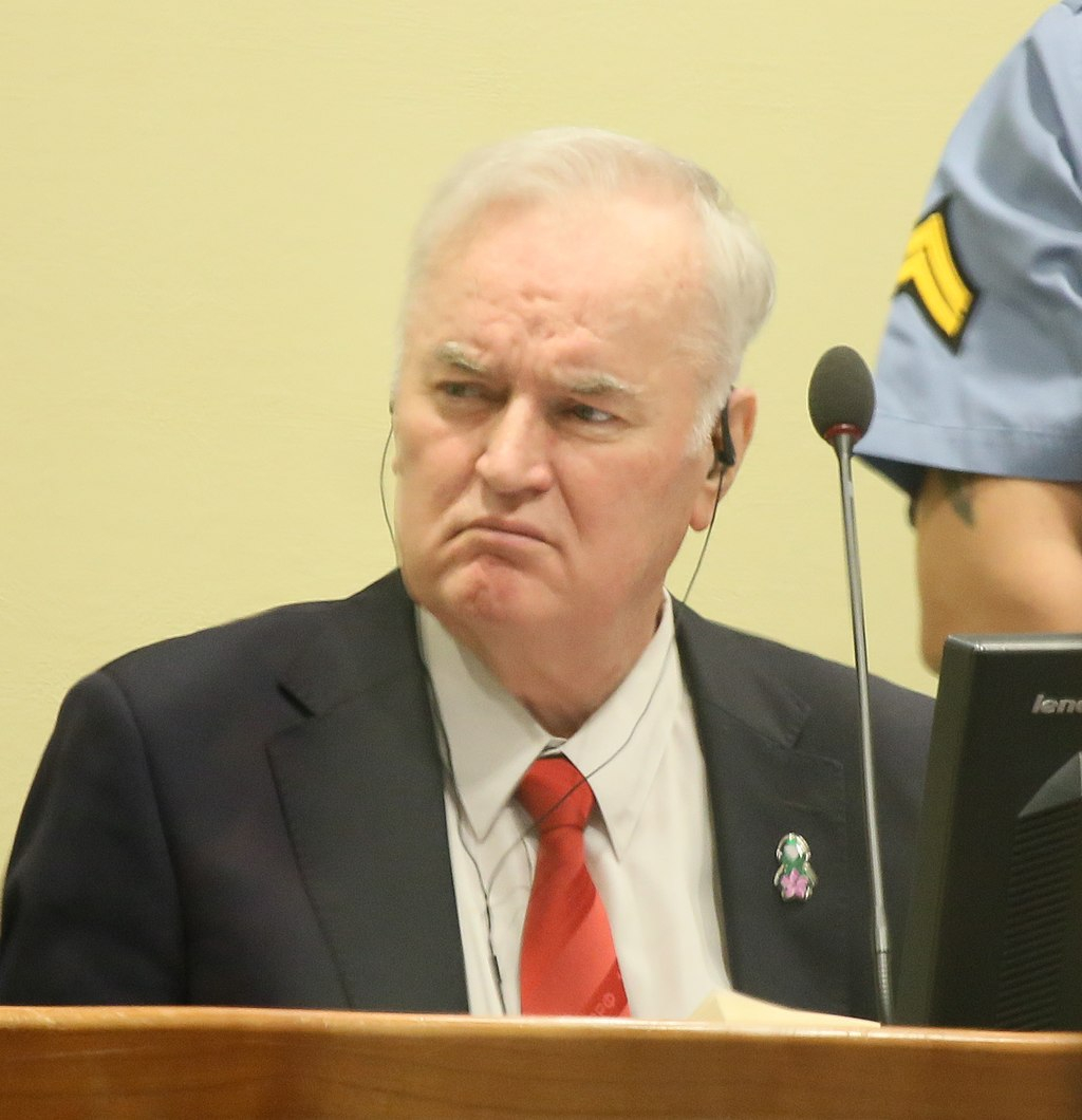 Moment image for Serbian authorities arrest war crimes suspect Ratko Mladic.
