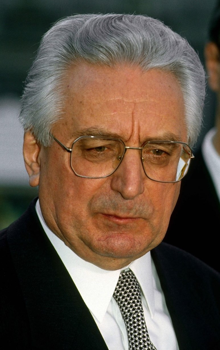 Moment image for Franjo Tuđman assumes presidency, controlling independent state following elections and secession.