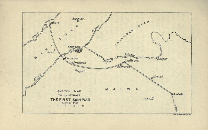 Moment image for Conflict between British and Sikh forces led to First Anglo-Sikh Wars.