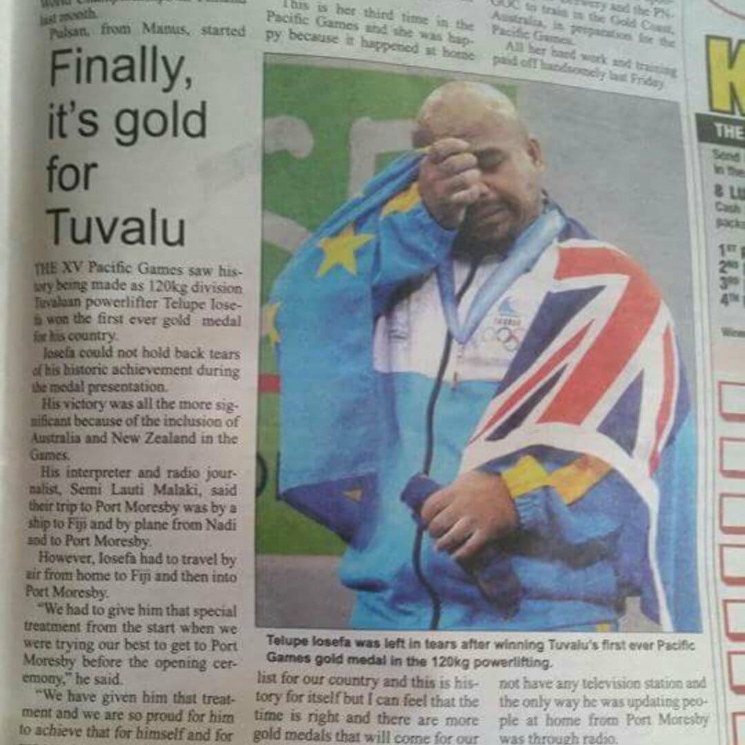 Moment image for Telupe Iosefa's Triumph at Pacific Games Ignites Tuvaluan Sporting Potential