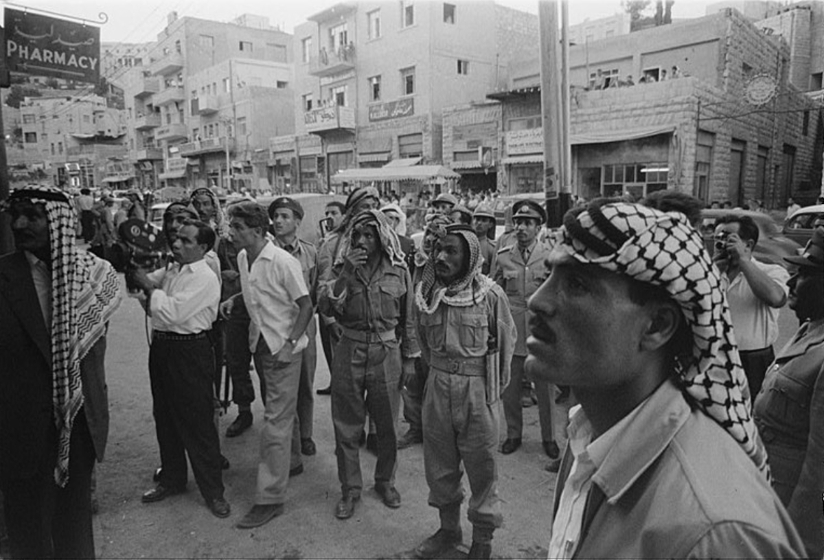 Moment image for Arab Federation formed in response to the United Arab Republic; Jordan and Iraq alliance.
