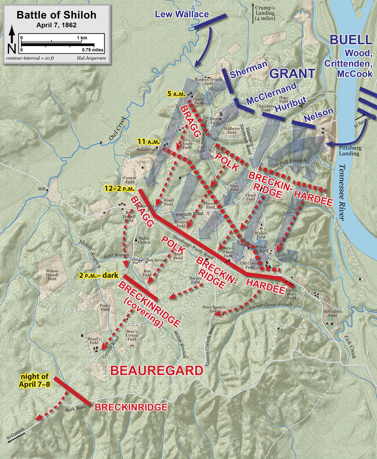 Moment image for Confederate Surprise Attack at Shiloh Battle